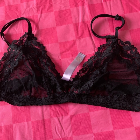 Savage X Fenty Black Lace Bralette Intimates - Picture 1 of 3